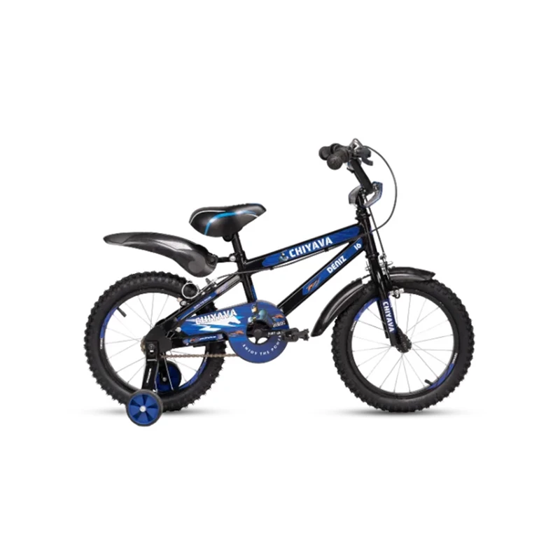 دوچرخه چیاوا مدل دنیز سایز طوقه 16 اینچ رنگ مشکی آبی کد 601046
