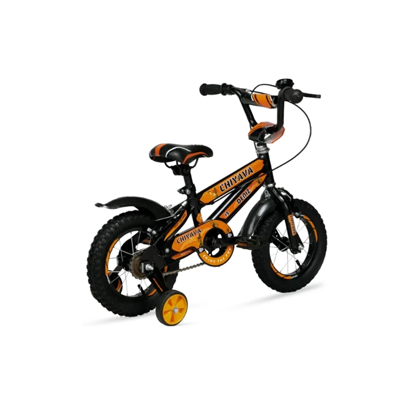 دوچرخه چیاوا مدل دنیز سایز طوقه 12 اینچ  رنگ مشکی نارنجی کد 601060